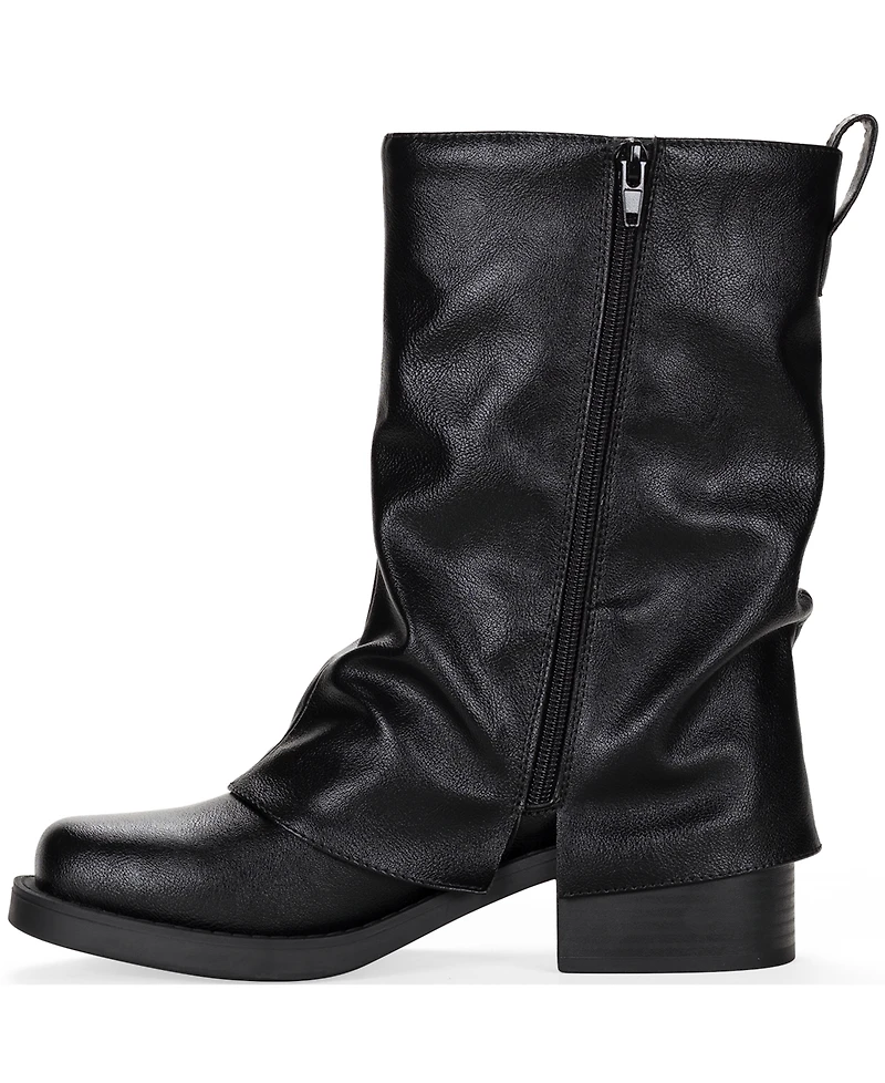 Wild Pair Women's Wilhelmiina Mid Shaft Block Heel Booties, Macy's Exclusive