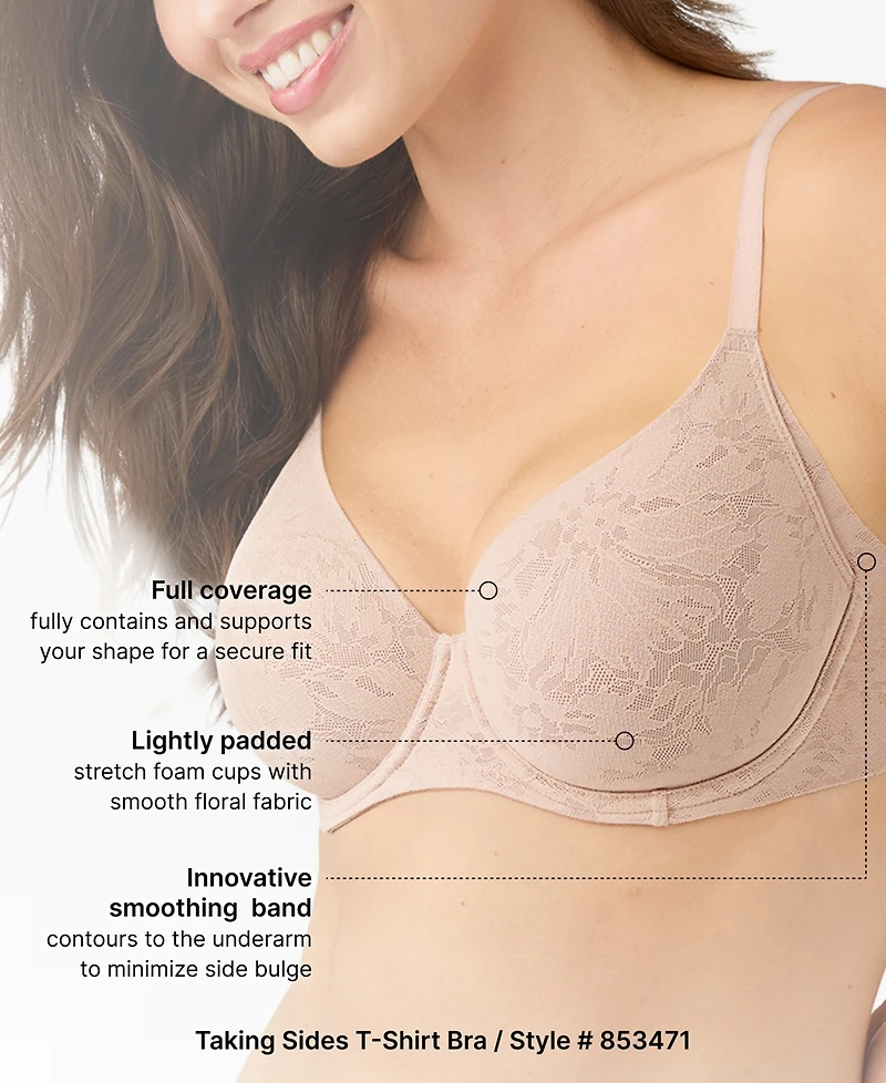 Wacoal Seamless Full-Coverage Underwire T-Shirt Bra, 853471
