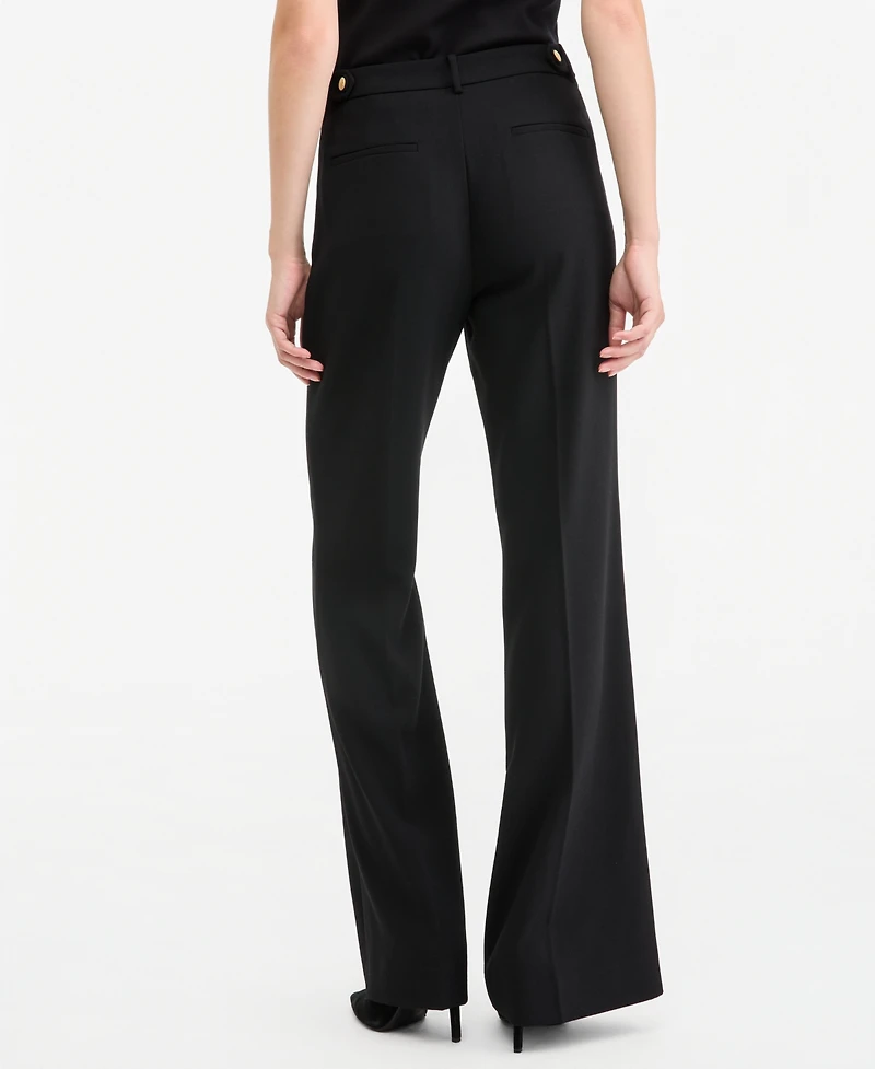 Kobi Halperin Women's Cecelia Wide-Leg High-Waisted Crepe Pants