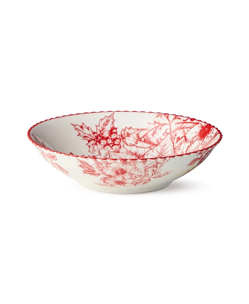 Certified International Crimson Noel Soup Bowls, Set of 6