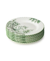 Certified International Winter Evergreen Salad Plates, Set of 6