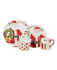 Certified International Santa Delight 16-Piece Dinnerware Set, Service For 4