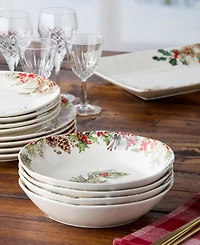 Certified International Woodland Dinner Bowls, Set of 4
