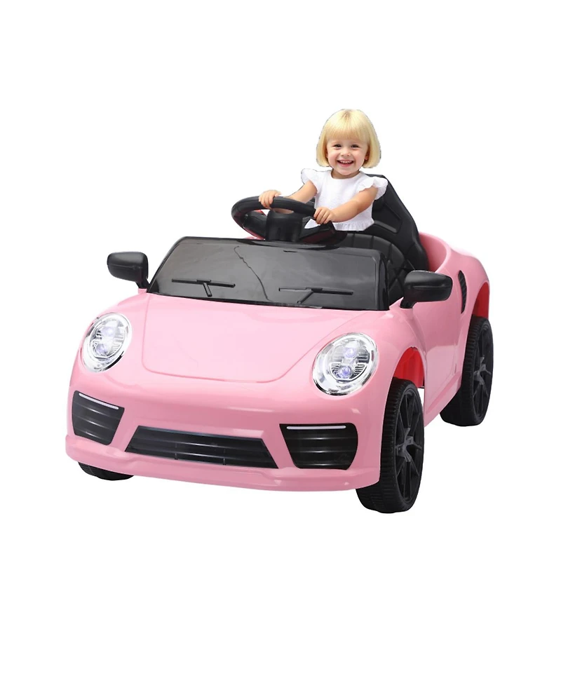Yobtop Kids Electric Ride-On Car, 12V Battery, Remote Control, 66 lb. Capacity, Ages 3-5