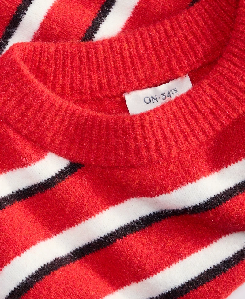 On 34th Women's Crewneck Cuff Sleeve Pullover Sweater, Macy's Exclusive