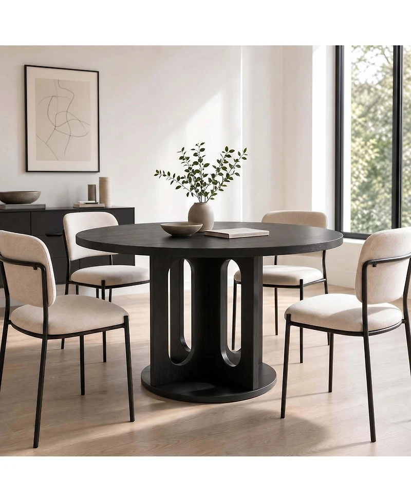 Gaomon 47" Round Dining Table for 4-6
