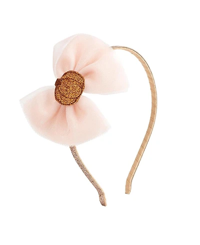Sweet Wink Little and Big Girls Pumpkin Tulle Bow Headband