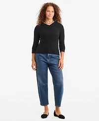 On 34th Women's 100% Cashmere Relaxed V-Neck Sweater, Macy's Exclusive