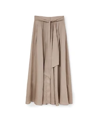 Reiss Women's Jackie Linen High-Waisted Pleated Maxi Skirt