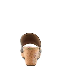 L'Artiste Women's Niceneasy Slide with Hand-Painted Design