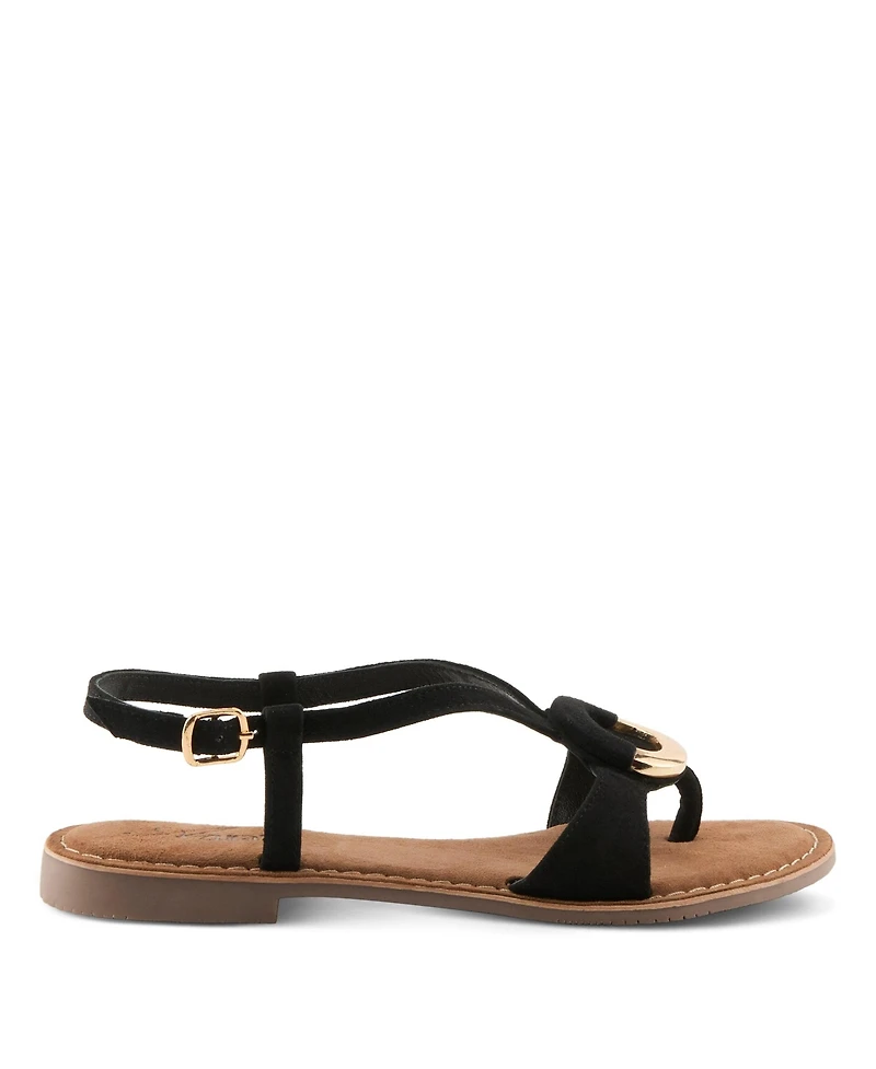 Azura Women's Classylady Suede Sandal with Upper