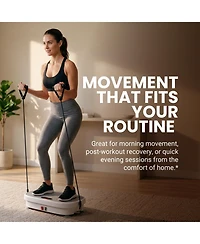 M3 Vibration Plate Exercise Machine with Resistance Bands, Remote and Bluetooth Speaker for Home Fitness and Lymphatic Drainage
