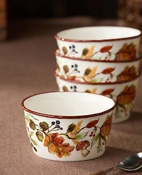 Certified International Autumn Meadows Ice Cream Bowls, Set of 4