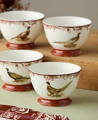 Certified International Pheasant Grove Ice Cream Bowls, Set of 4