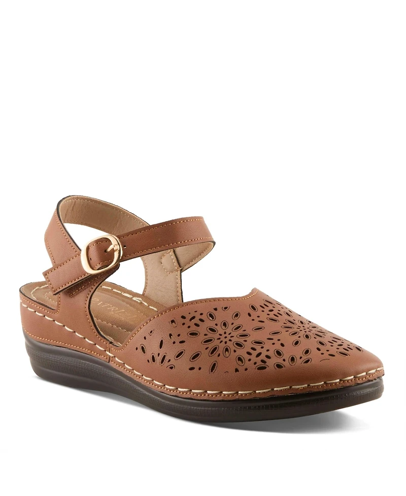 Patrizia Women's Wedge Sandal with Adjustable Strap