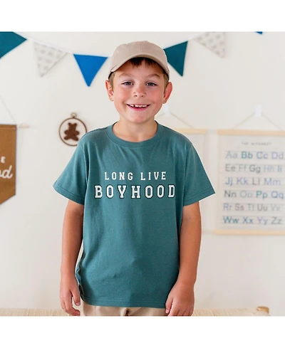 Sweet Wink Little Boys Long Live Boyhood Short Sleeve T-Shirt