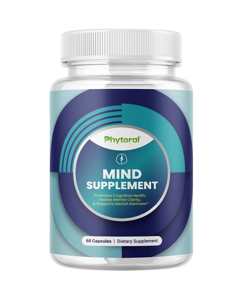 Phytoral Nootropic Supplement with Bacopa, Dmae, Glutamic Acid and B Vitamins, 60 Capsules