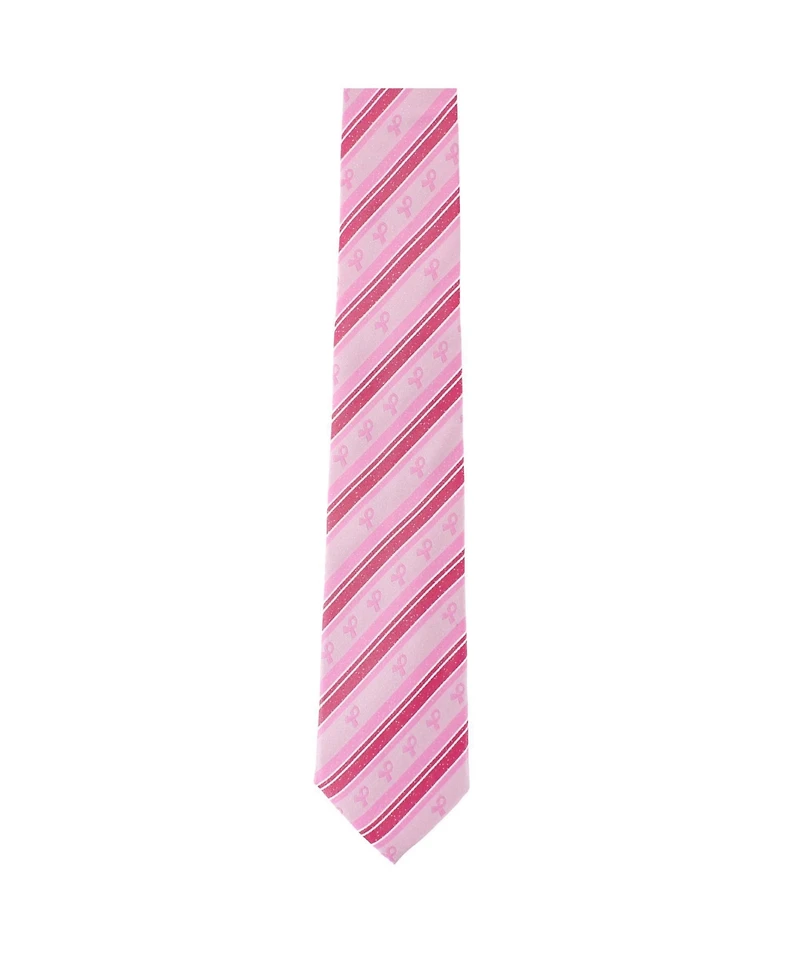 Trafalgar Men's Breast Cancer Awareness Silk Necktie