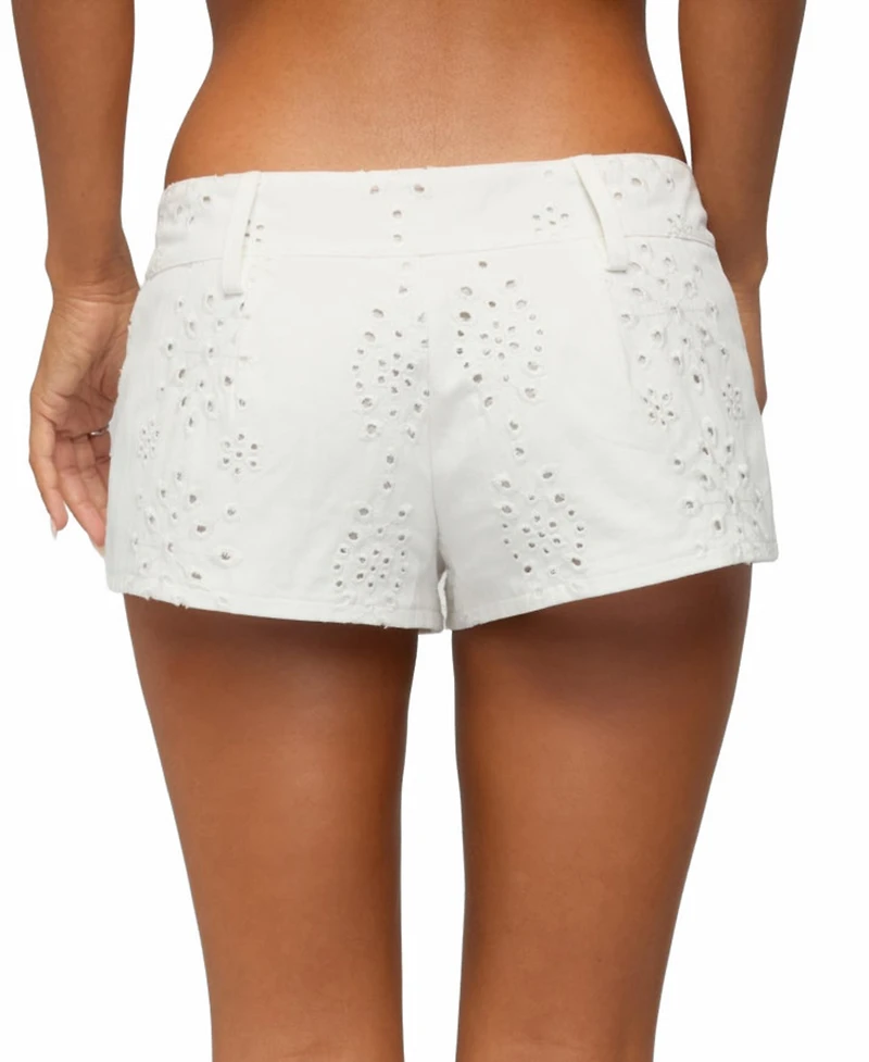 Edikted Women's Wynell Eyelet Micro Shorts