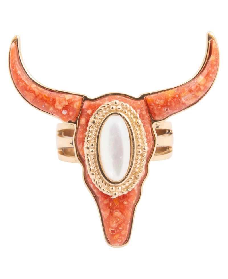 Barse Longhorn Orange Sponge Coral Golden Ring