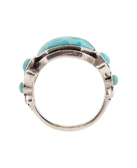 Barse Emile Blue Turquoise and Silver Ring
