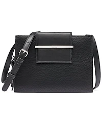 Calvin Klein Sybil Faux Leather Zipper Crossbody Handbag