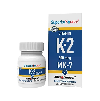 Superior Source Vitamin K2 Mk-7 (Menaquinone-7) 300 mcg