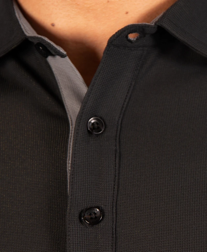 TailorByrd Men's Micro Grid Performance Polo