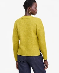 I.n.c. International Concepts Women's Boucle V-Neck Sweater, Macy's Exclusive