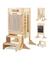 Hongge Ages 3+ Foldable Montessori Activity Panels Tower