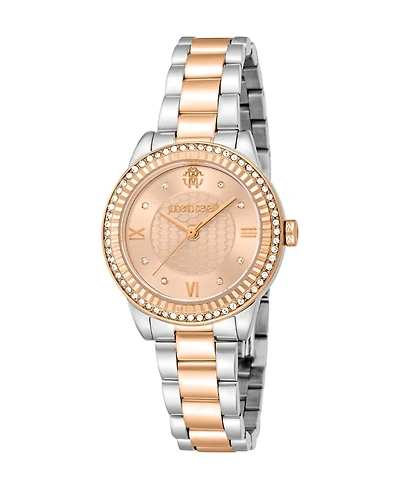 Roberto Cavalli Women's Glam Quartz Stainless Steel Bracelet Watch