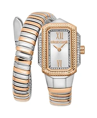 Roberto Cavalli Women's Vera Quartz Two Tone Stainless Steel Bracelet Watch