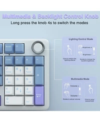Aula F99 Tri-Mode Hot-Swappable Rgb Backlit Wireless Mechanical Keyboard