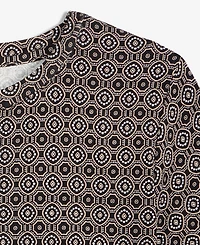 I.n.c. International Concepts Women's Geometric-Print Crewneck Top, Macy's Exclusive