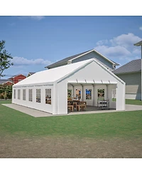 Asagikoiai 20x40FT Heavy Duty Outdoor Wedding Party Tent with Sidewalls and Carry Bags