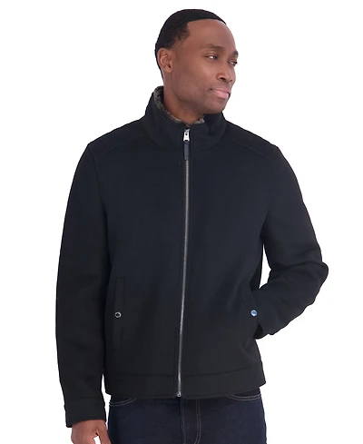 Michael Kors Men's Wool Hipster Trimmed Collar Jacket