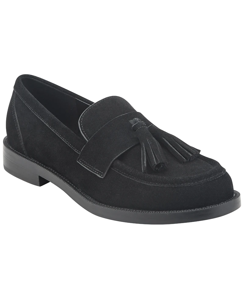 Marc Fisher Ltd Women's Tifani Suede Tassels Slip-On Loafers