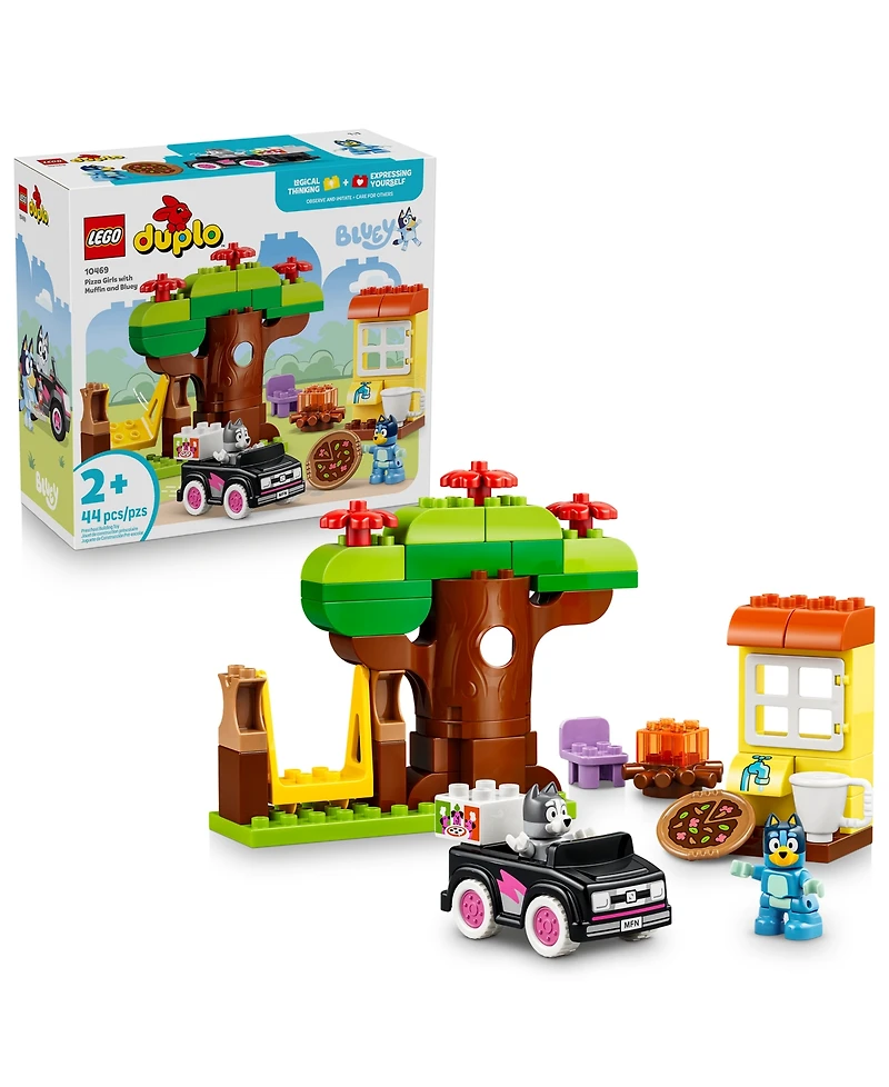 Lego Bluey Pizza Girls with Muffin and Bluey 10469 44-Piece Building Set, Ages 2+