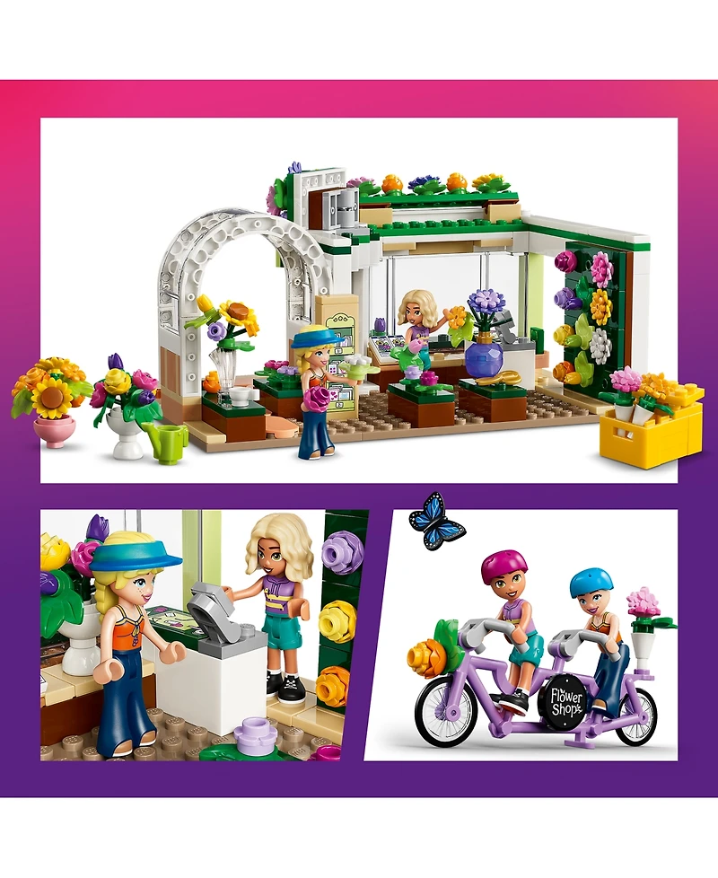 Lego Friends Creative Flower Shop 42693, 377-Piece Building Set, Ages 7+