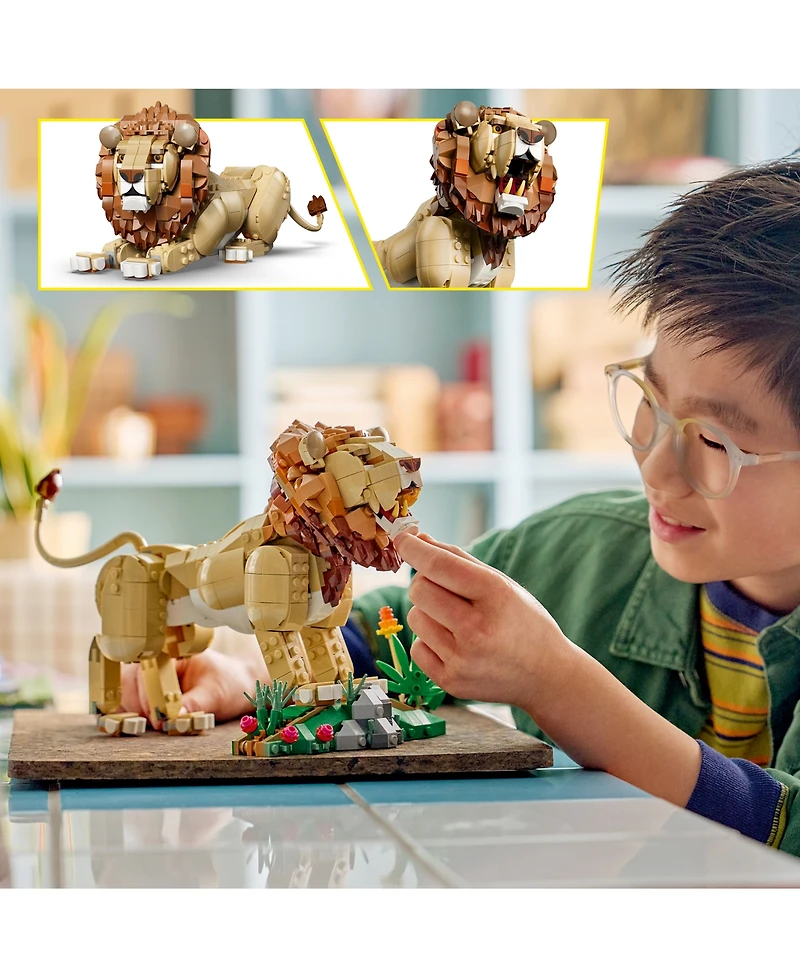 Lego Wild Animals Majestic Lion 31386 839-Piece Building Set, Ages 9+