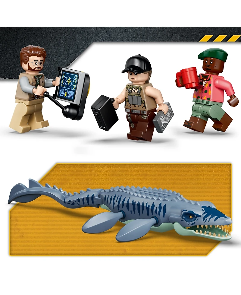 Lego Jurassic World Mosasaurus Dinosaur Boat Attack 77983 703-Piece Building Set, Ages 7+