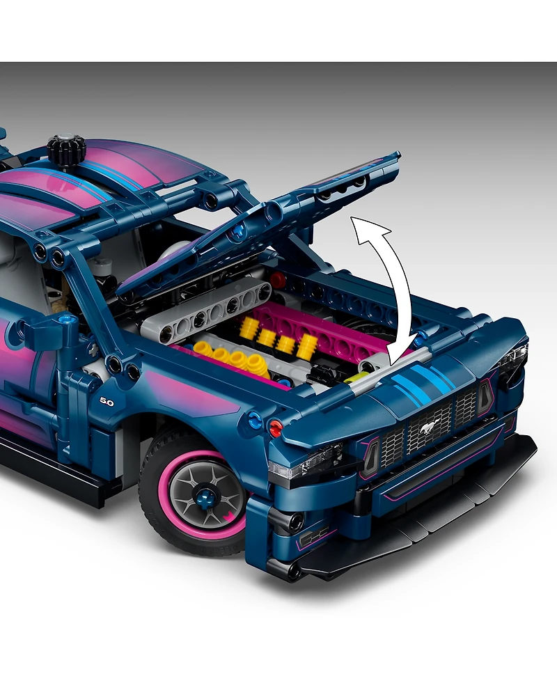 Lego Ford Mustang Gt Custom Garage Customizable Steering Mechanics 42236 973-Piece Building Set, Ages 10+
