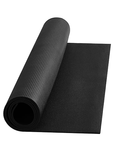 Sugift Non-Slip High Density Exercise Yoga Mat with Bag and Carry Strap for Home Workout 7x5ft