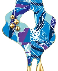 Swanky Designs Molten Drip Artistic Sculptural Statement Earrings