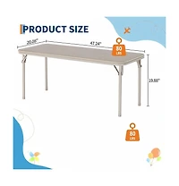 homfan 5-Piece Kids Table and Chair Set - Lightweight Compact Children s Furniture Pu Leather Waterproof Easy Clean Safe Rounded Design