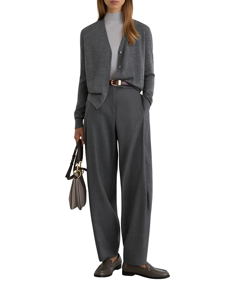Reiss Women's Merino Wool V-Neck Cardigan