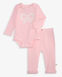 First Impressions Baby Girls' 0M-24M Bow Bodysuit and Leggings, 2-Piece Set, Macy's Exclusive