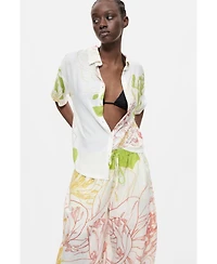Desigual Women's Floral-Print Pull-On Balloon Pants