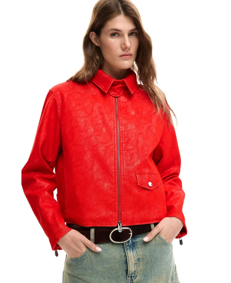 Desigual Women's faux leather jacket
