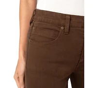 Liverpool Los Angeles Petite Kennedy Comfort Waist Mid-Rise Straight-Leg Jeans